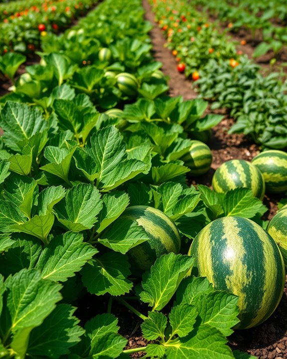 revitalizing garden with watermelon
