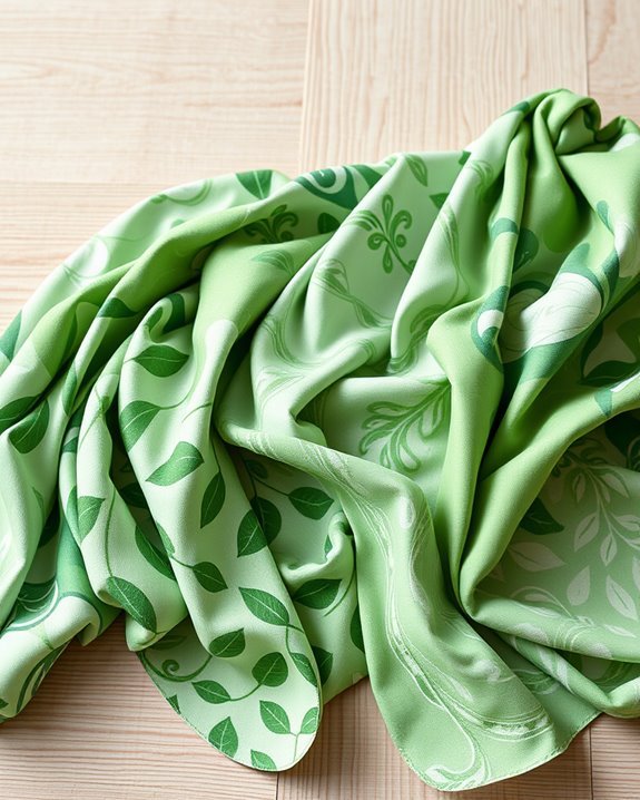 revitalizing green patterned decor