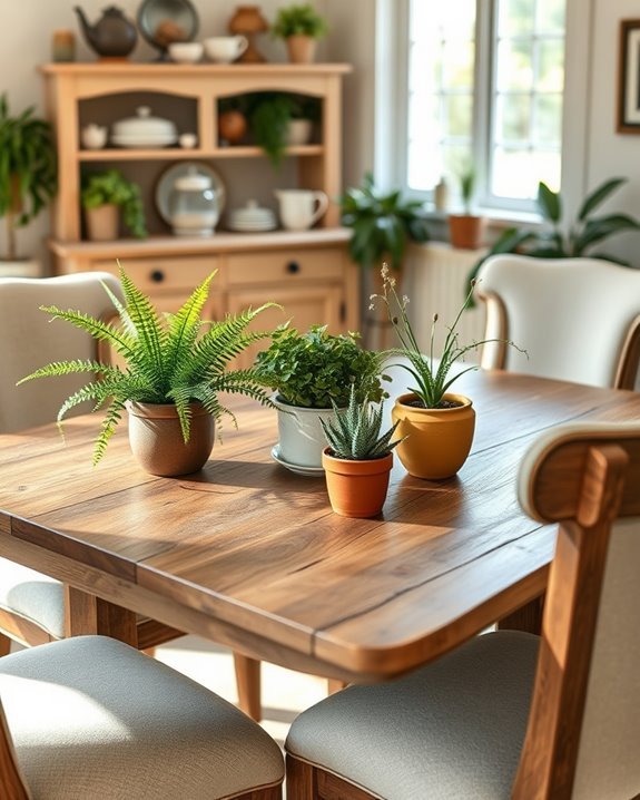 revitalizing indoor plant arrangements