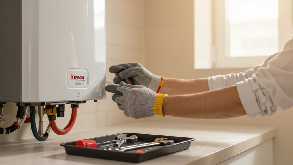 rinnai heater access guidelines