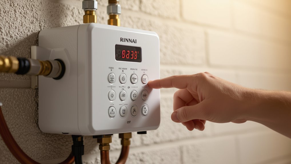 rinnai heater reset procedure