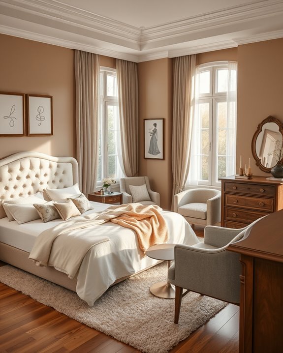 romantic lighting and textiles