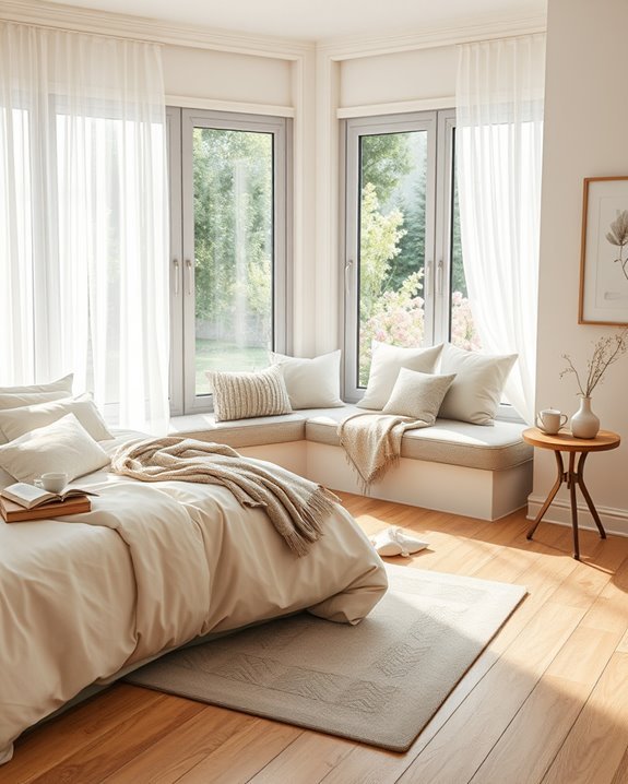 romantic window seat sanctuary