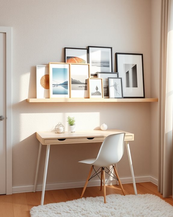 rotating art gallery ledge