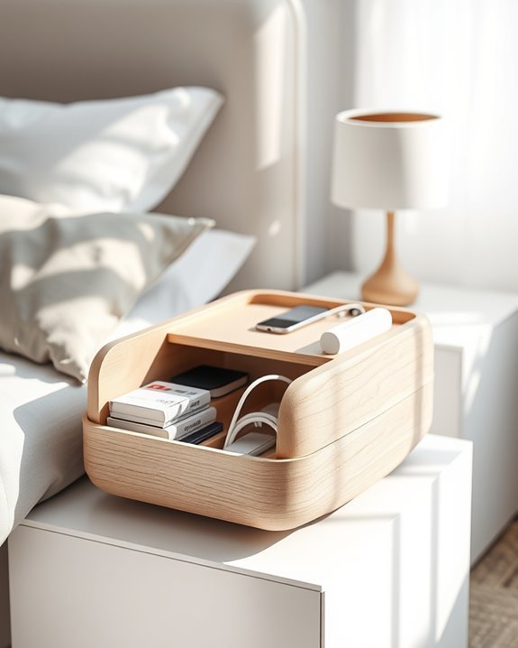 rotating bedside storage solution