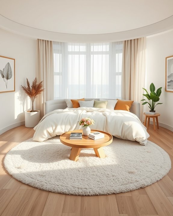 round coffee table centerpiece