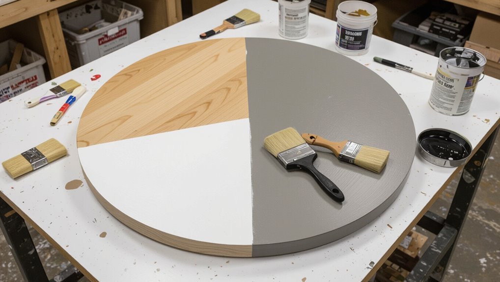 round table painting timeline