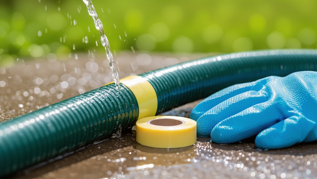 rubber patch wrapped tightly