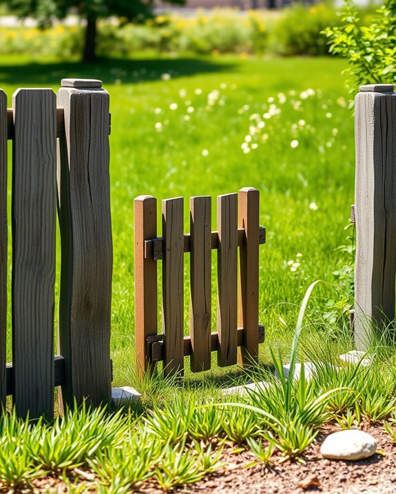 rustic budget friendly fencing solution