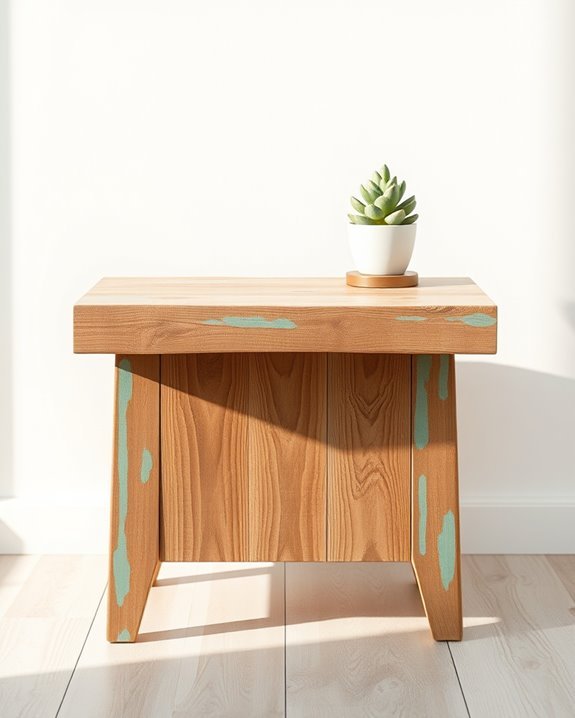 rustic charm distressed table