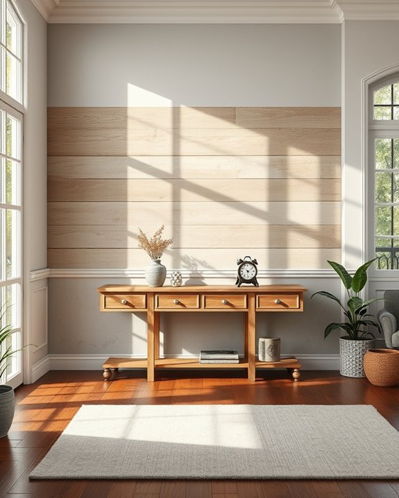 rustic charm through distressed finishes