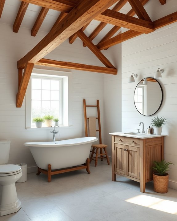 rustic charm with beams