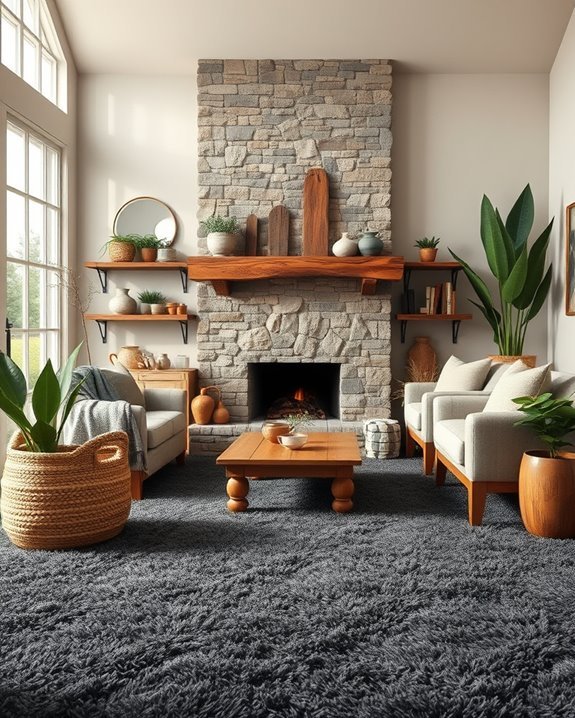 rustic charm with charcoal