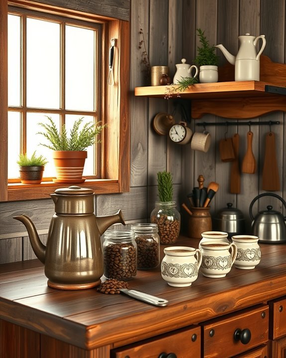 rustic coffee station charm