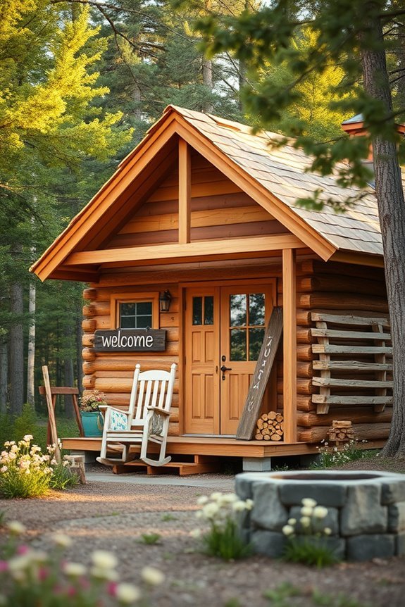 rustic cozy cabin retreat