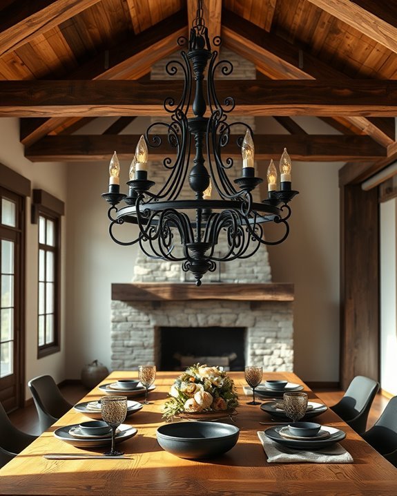 rustic elegance with contrast