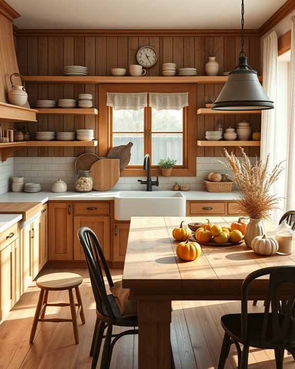 rustic farmhouse kitchen warmth