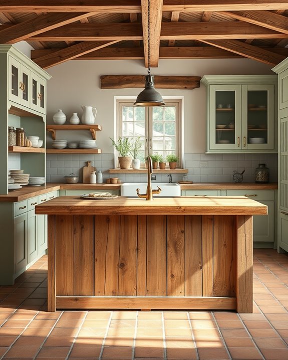 rustic reclaimed wood accents