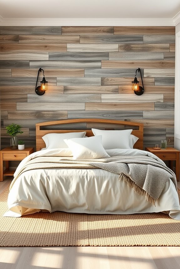rustic shiplap bedroom charm