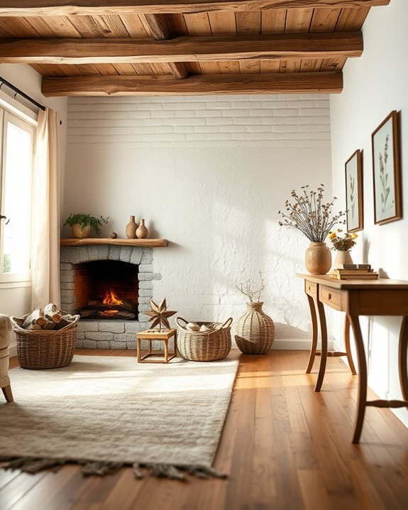 rustic warmth and character