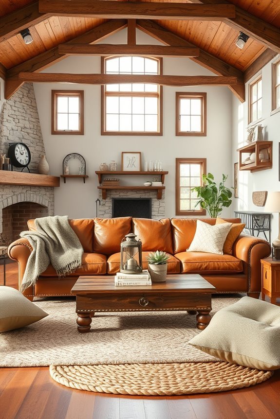 rustic warmth and comfort