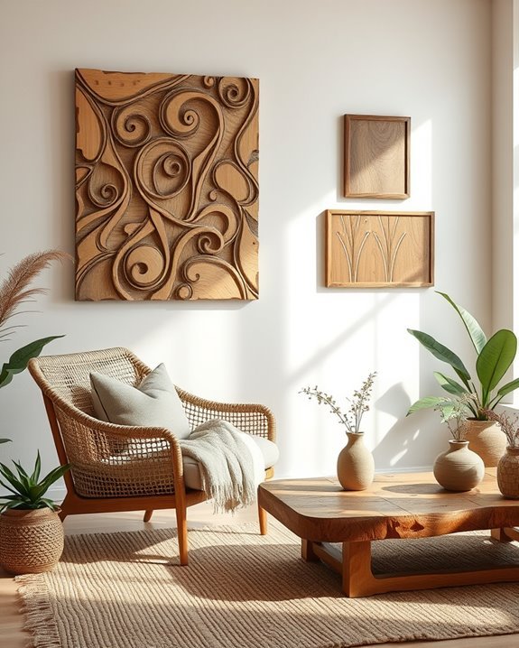 rustic wood art decor