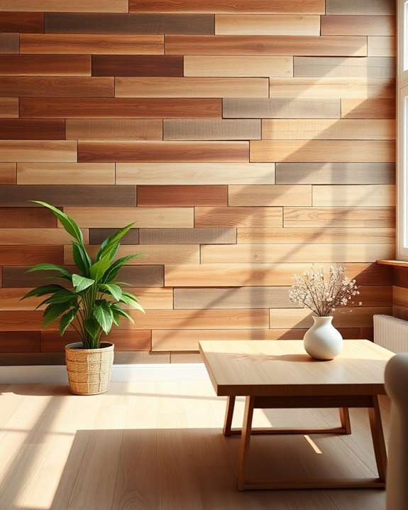 rustic wood enhances warmth