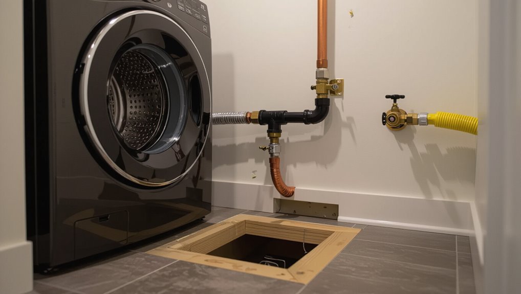 safe gas line routing