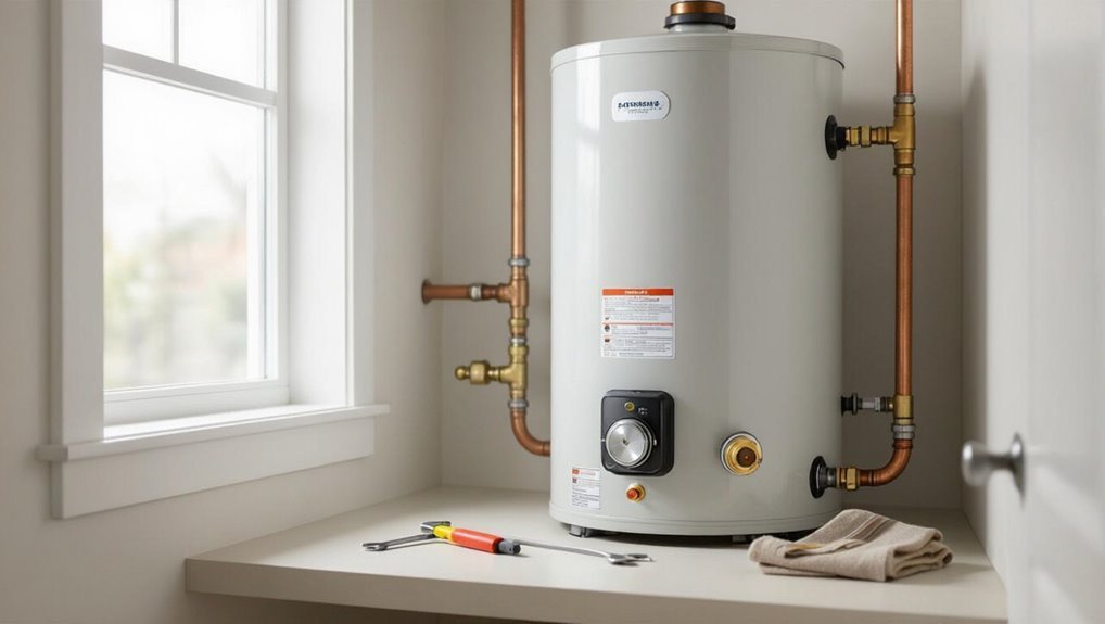 safe gas water heater restart