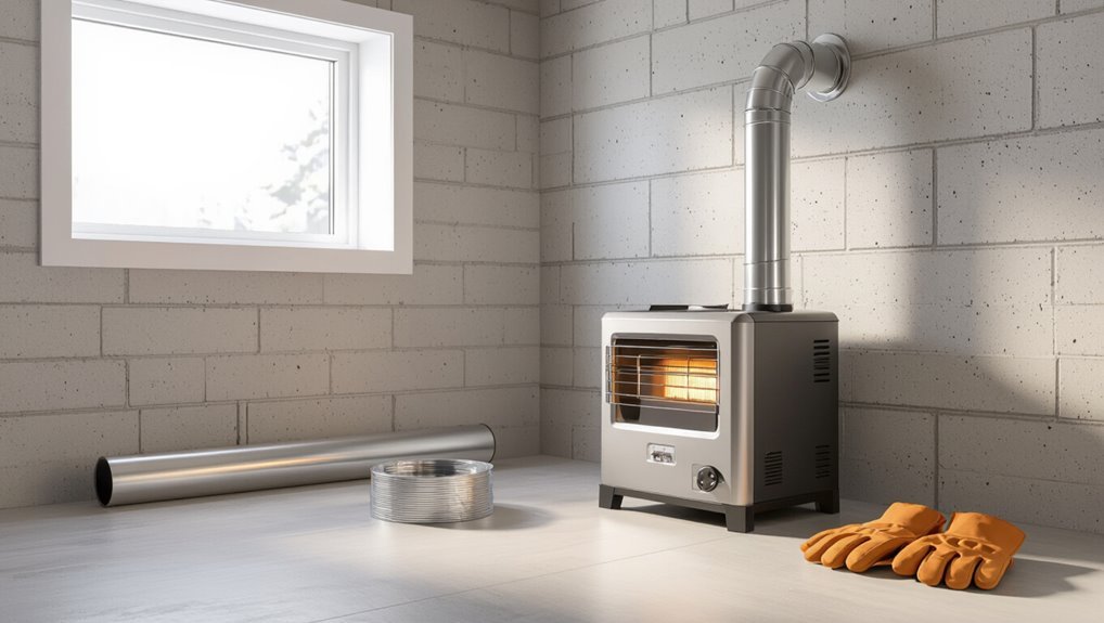 safe propane heater venting