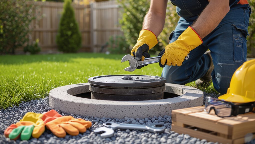 safe septic valve removal