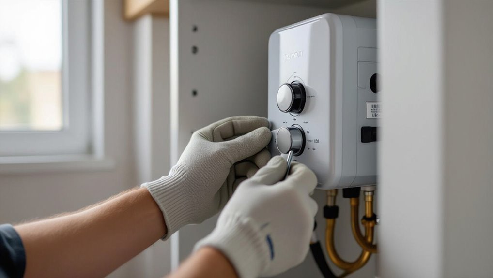 safe tankless heater adjustments