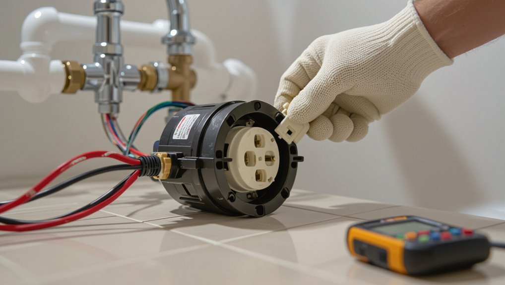 safe whirlpool tub motor disconnection