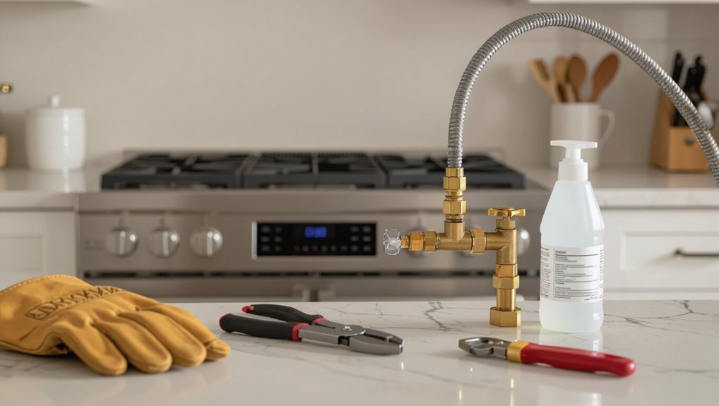 safely disconnect gas line