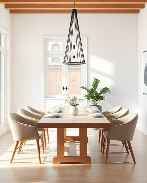 scandinavian dining room elegance