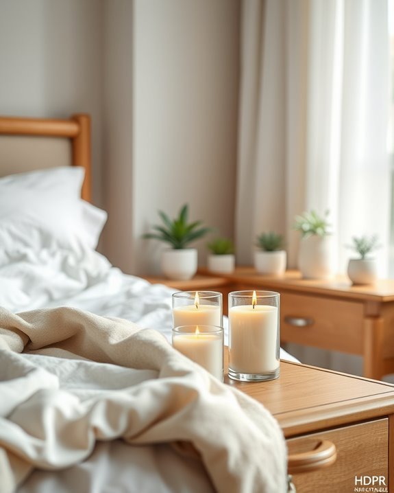 scented candles enhance ambiance