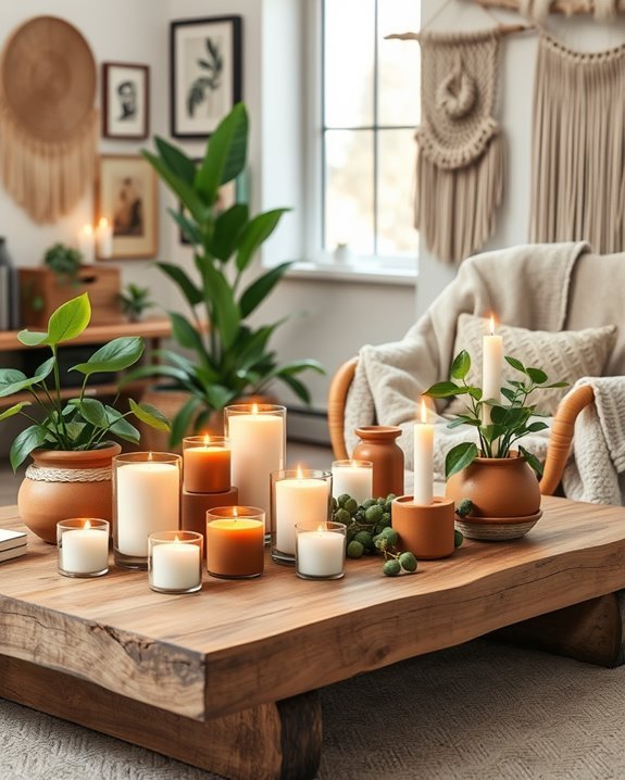 scented candles enhance ambiance