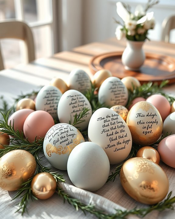 scripture themed decorative eggs