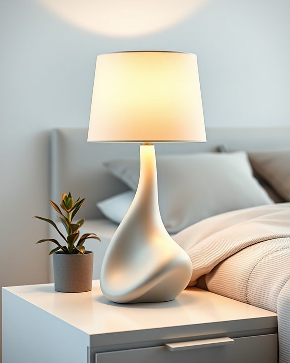 sculptural lamps as decor