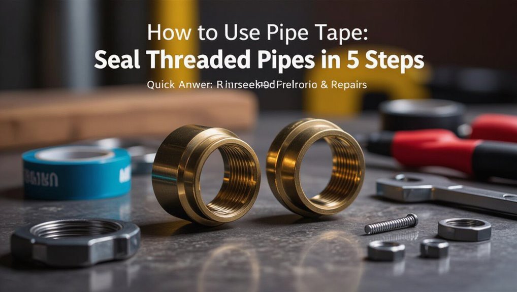 seal threaded pipes correctly consistently