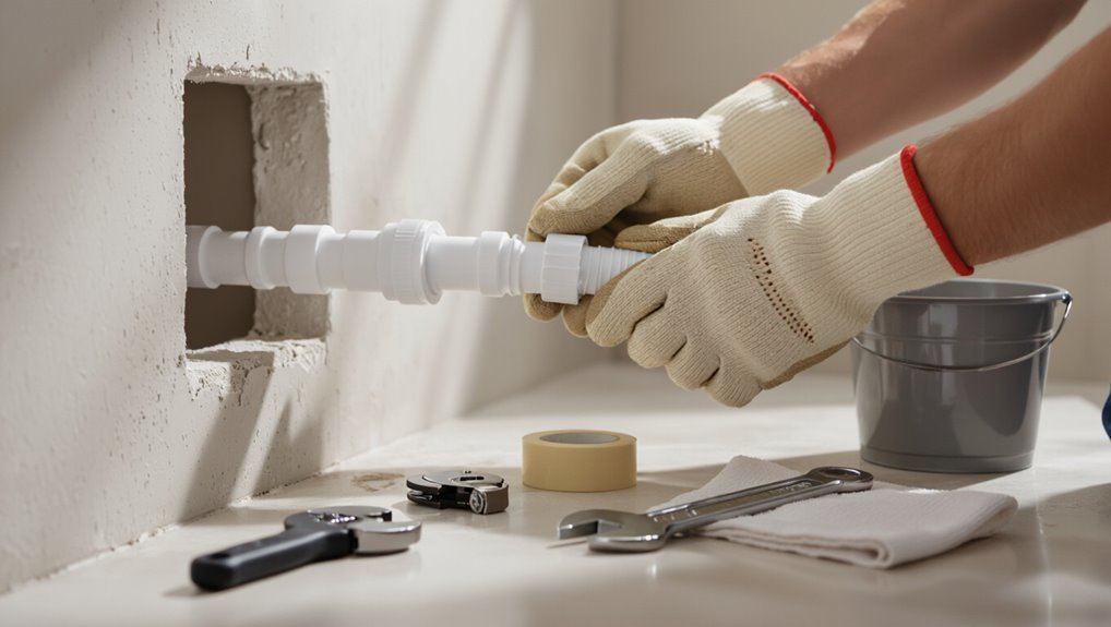 sealing plastic water pipes