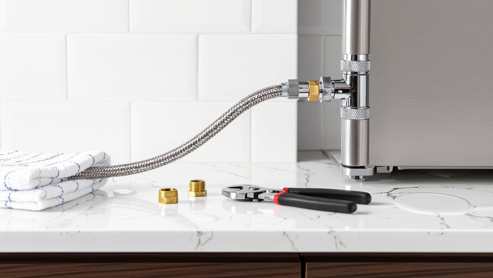 sealing refrigerator water supply