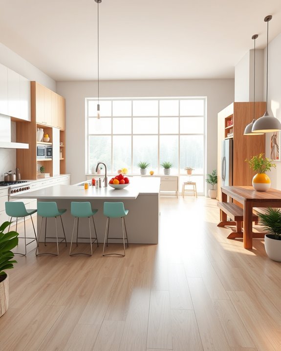 seamless functional kitchen design