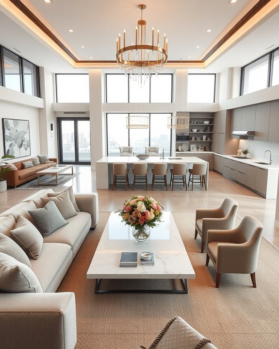seamless inviting living spaces