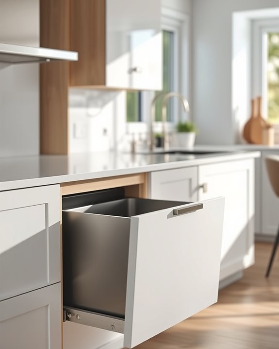 seamless kitchen trash solution