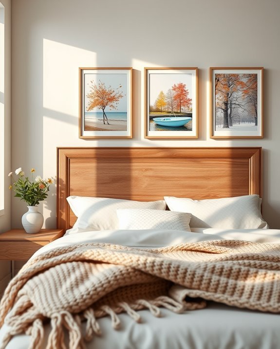 seasonal bedroom decor transformation