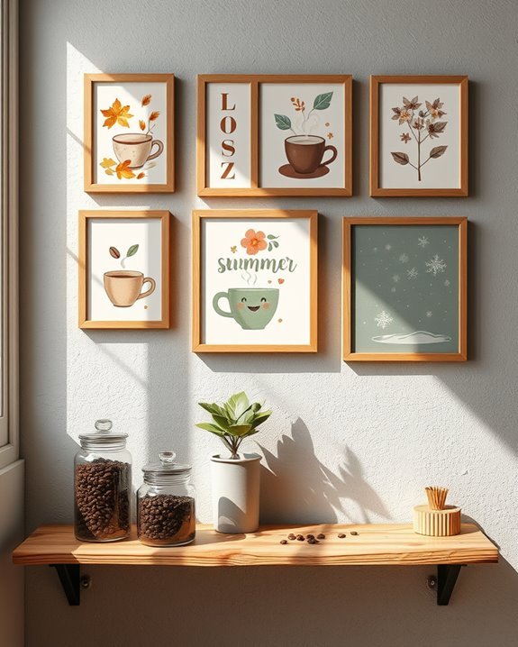 seasonal coffee wall decor