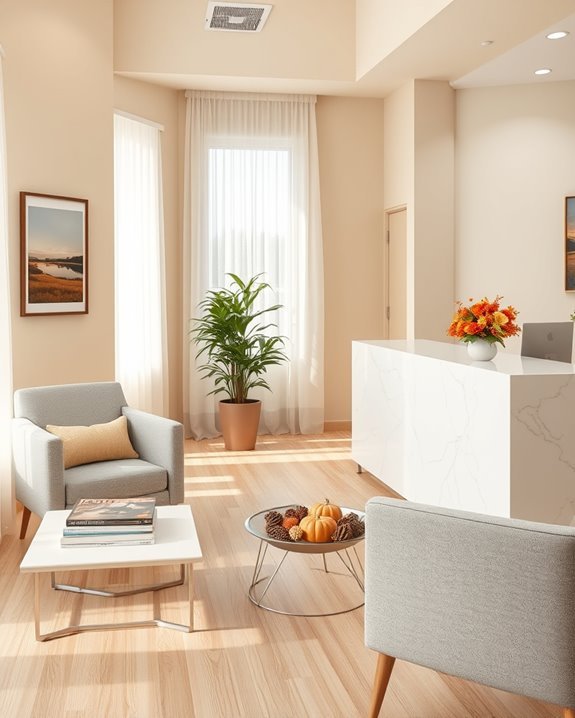 seasonal decor enhances atmosphere