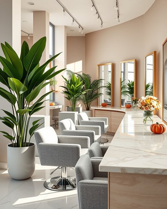 seasonal decor enhances atmosphere