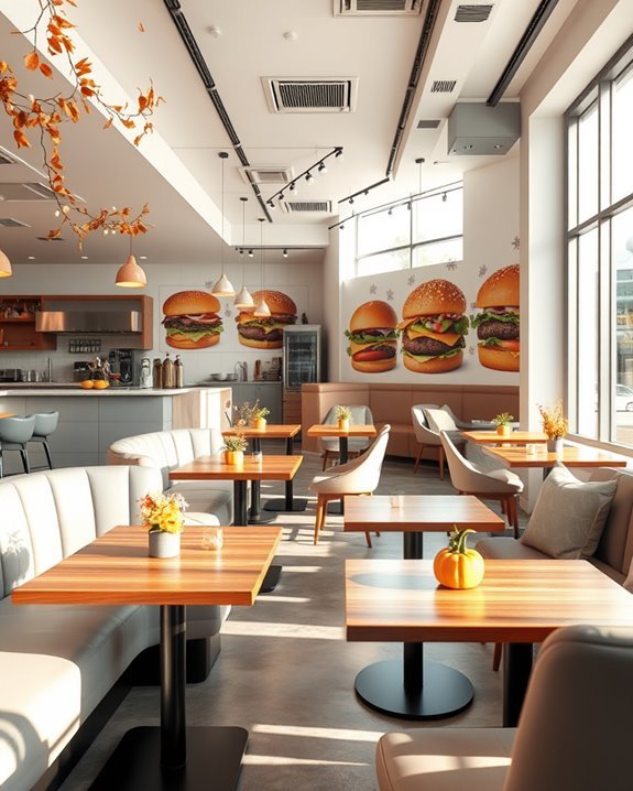 seasonal decor enhances atmosphere